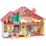 Bluey - Maison Anniversaire à Décorer - Set de Jeu avec Figurine Bluey exclusive, 13 Accessoires et Autocollants - Jouet Enfant dès 3 ans