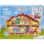 Bluey - Maison Anniversaire à Décorer - Set de Jeu avec Figurine Bluey exclusive, 13 Accessoires et Autocollants - Jouet Enfant dès 3 ans