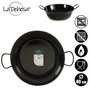 La Dehesa Poêle Profonde Émaillée avec 2 Anses 40 cm Acier Émaillé Noir (Set de 4)