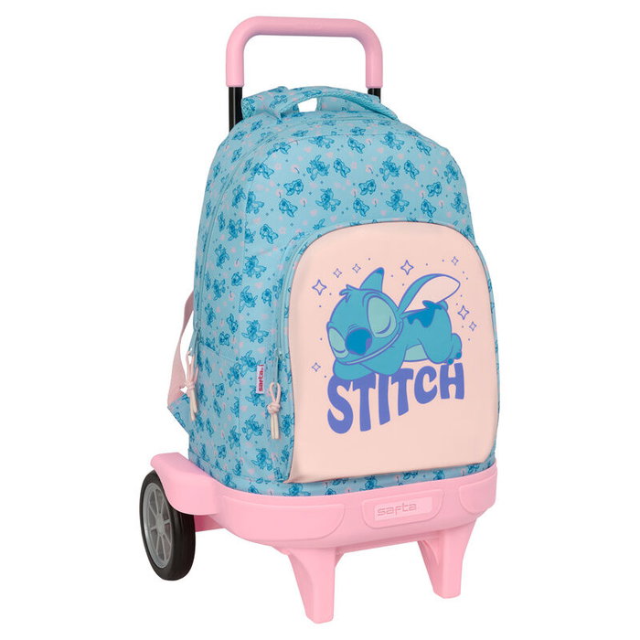 Safta Cartable à roulettes Lilo & Stitch Ohana Bleu