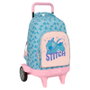 Safta Cartable à roulettes Lilo & Stitch Ohana Bleu
