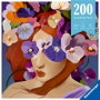 Ravensburger Puzzle Moment Violeta 200 Pièces | Portrait Artistique avec Fleurs