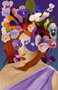 Ravensburger Puzzle Moment Violeta 200 Pièces | Portrait Artistique avec Fleurs