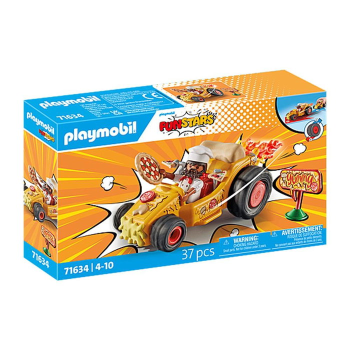 Playmobil Racing Pizza Kart de course avec accessoires pour livraison de pizza Playmobil Racing Pizza Kart de course avec accessoires pour livraison de pizza