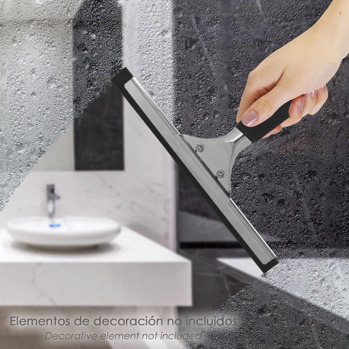 WOLFPACK LINEA PROFESIONAL Nettoyeur de vitres professionnel en acier inoxydable 30 cm
