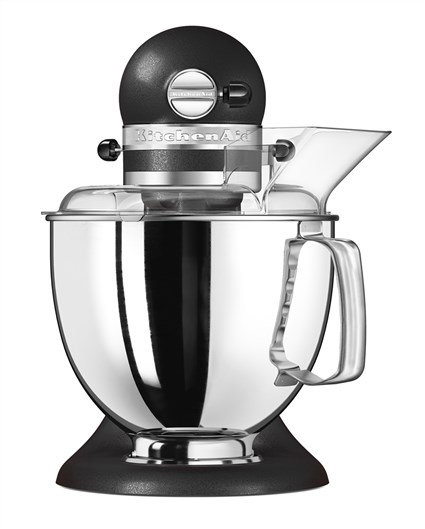 Kitchenaid 5KSM175 PS EBK Robot de cuisine Artisan à bol de 4,8 L en fonte avec accessoires - Batteur plat, fouet, crochet