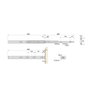 Emuca Lot de 5 jeux de coulisses pour tiroirs, roulement à billes, hauteur 45mm, profondeur 450mm, à sortie totale, avec push, fermeture amortie, zingué