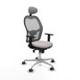 Piqueras y Crespo Chaise de Bureau avec Appui-tête 1D086G1 Blanc