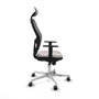 Piqueras y Crespo Chaise de Bureau avec Appui-tête 1D086G1 Blanc