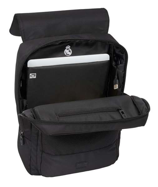 Safta Mochila Sac à Dos pour Ordinateur Portable 13.3 Pouces avec Port USB, Édition Real Madrid Premium, Dimensions 29 x 39 x 12 cm Safta Mochila Sac à Dos pour Ordinateur Portable 13.3 Pouces avec Port USB, Édition Real Madrid Premium, Dimensions 29 x 39 x 12 cm