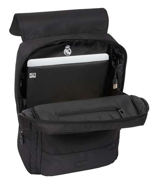 Safta Mochila Sac à Dos pour Ordinateur Portable 13.3 Pouces avec Port USB, Édition Real Madrid Premium, Dimensions 29 x 39 x 12 cm Safta Mochila Sac à Dos pour Ordinateur Portable 13.3 Pouces avec Port USB, Édition Real Madrid Premium, Dimensions 29 x 39 x 12 cm