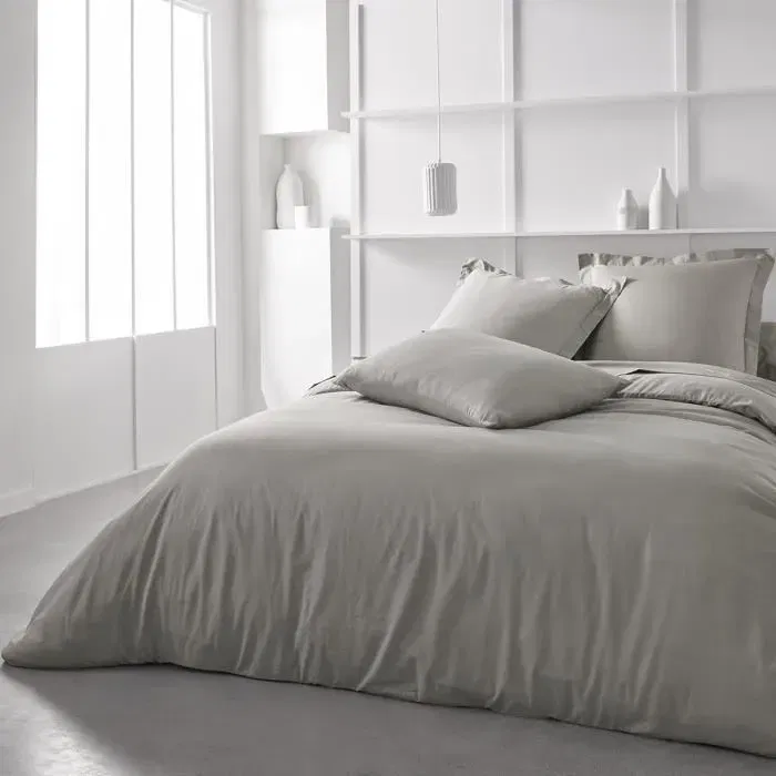 Today Drap Housse Essential - 140 x 190 cm - 100% Coton - Uni - Dune - 2 Personnes