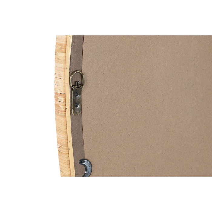 Miroir mural Home ESPRIT Naturel Verre Rotin Scandi 52,5 x 4 x 150 cm