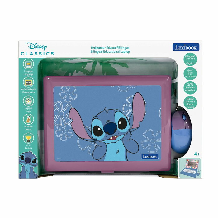 Lexibook Ordinateur éducatif Stitch Bilingue EN/FR