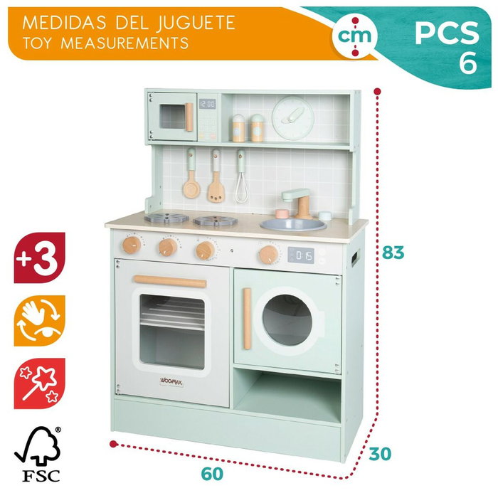 Cuisinière jouet Colorbaby 60 x 30 x 83 cm