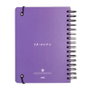 ERIK - Carnet A5 à couverture rigide, reliure Wire-O, 90 pages, fermeture élastique et pochette intérieure