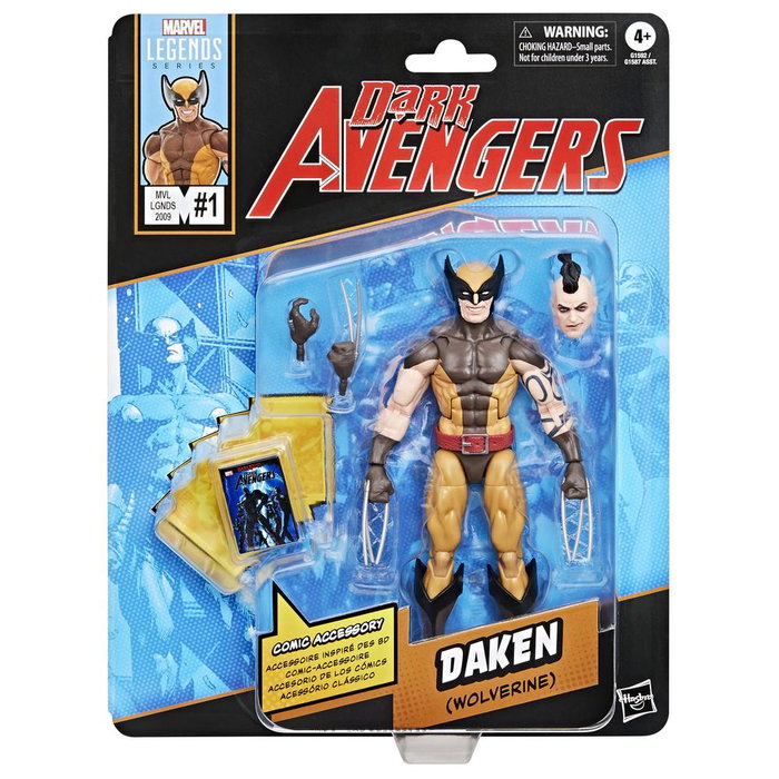 Hasbro Marvel Legends Dark Avengers Figurine Daken Wolverine 15 cm avec Accessoires