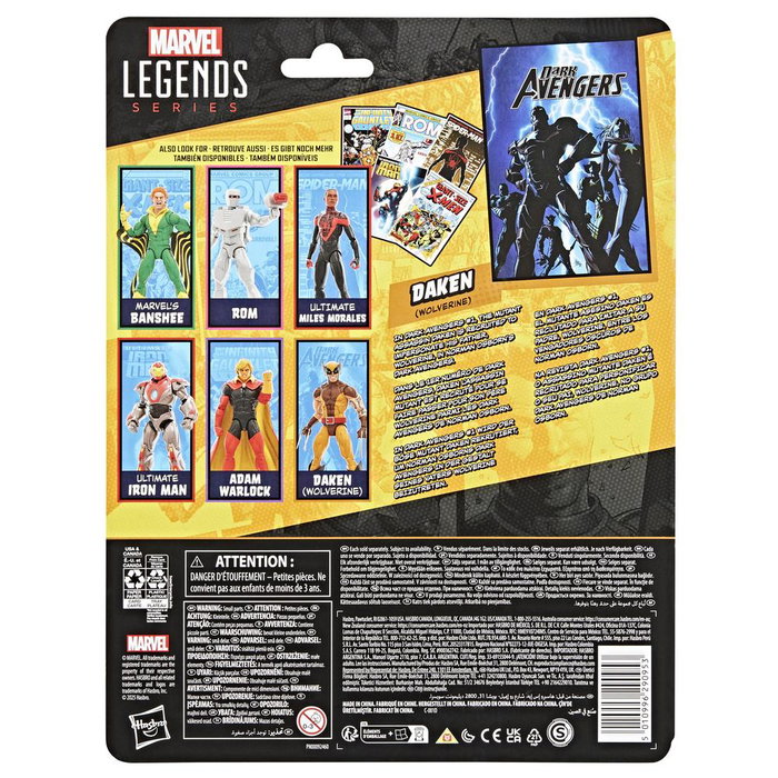 Hasbro Marvel Legends Dark Avengers Figurine Daken Wolverine 15 cm avec Accessoires