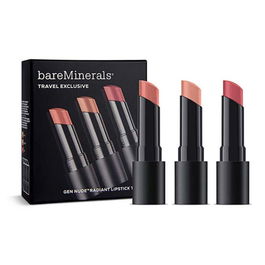 BareMinerals Coffret de voyage exclusif avec 3 rouges à lèvres Gen Nude Radiant Cocoa Cream (Infatuation, Friendship, Swag) - 10.2 g
