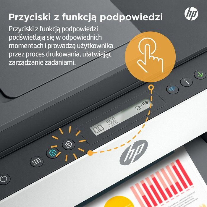 HP 6UU47A Imprimante Multifonction Jaune et Gris