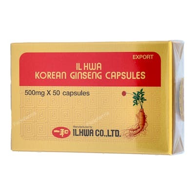 TONGIL Ginseng coréen IL HWA 500mg 50 capsules TONGIL Ginseng coréen IL HWA 500mg 50 capsules