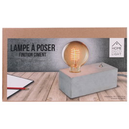 Home Deco Light Lámpara Cemento 9,5x19,5 H.9