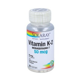 Solaray K2 Menaquinone7 30 gélules, complément alimentaire vitamine K2