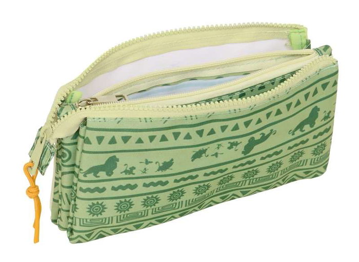 Safta Portatodo Triple Mufasa - Coffret de rangement triple 22 x 12 x 3 cm pour enfants, produit en espagnol
