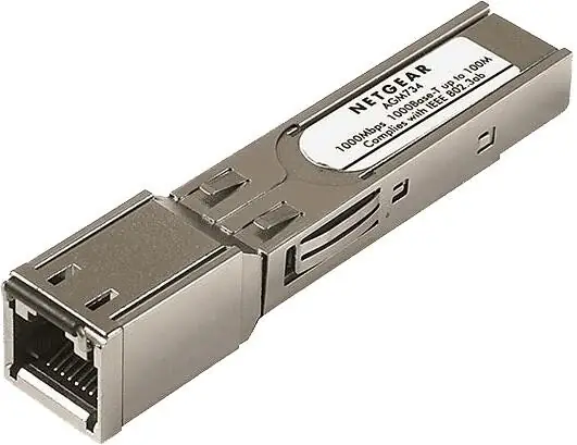 Netgear AGM734 Transceiver ProSafe Gigabit Ethernet MGBLX1 SFP Argent Netgear AGM734 Transceiver ProSafe Gigabit Ethernet MGBLX1 SFP Argent