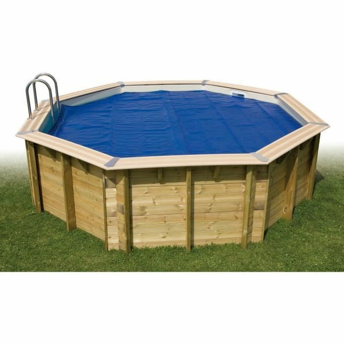 Ubbink Bâche à bulles bleue 250x450 cm pour piscine rectangulaire