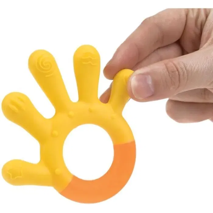 Nuby - Lot de 3 anneaux de dentition sans BPA, pour bébé dès 3 mois, textures stimulantes pour gencives sensibles et premières dents, en silicone doux