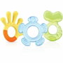 Nuby Lot de 3 anneaux de dentition multicolores sans BPA