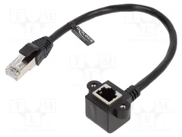DELOCK Extendeur Ethernet Cat 6 F/UTP 0,25m noir