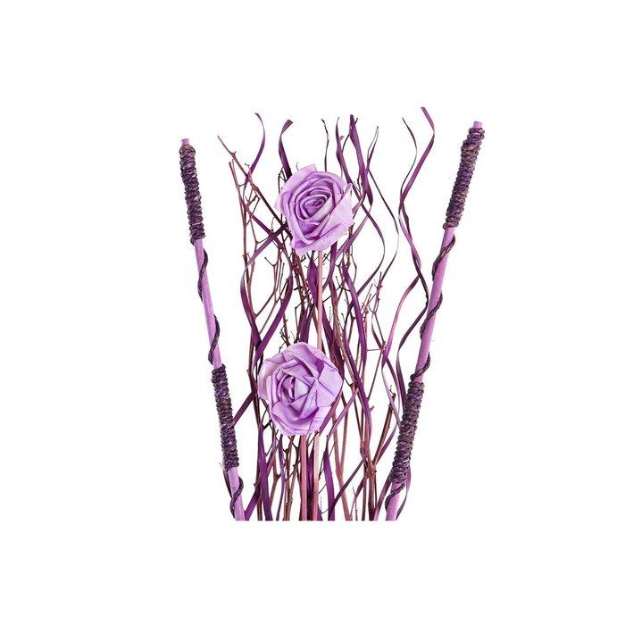 Branche DKD Home Decor Rose Lila Blanc Fleur séchée (30 x 30 x 100 cm) (2 Unités)