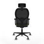 Piqueras y Crespo Chaise de Bureau avec Appui-tête Jorquera 2D036G2 Vert