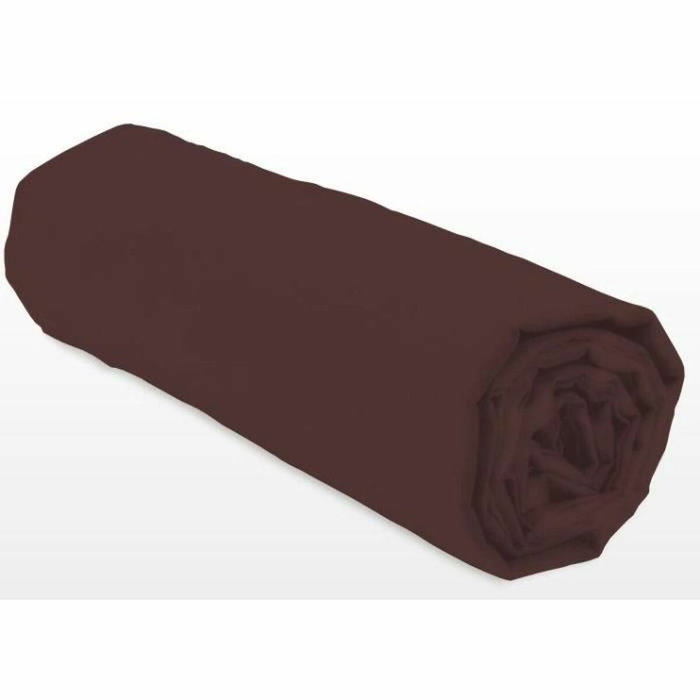 Lovely Home Drap-housse 140x190+35 cm Marron