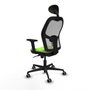 Piqueras y Crespo Chaise de Bureau avec Appui-tête Jorquera Pistache