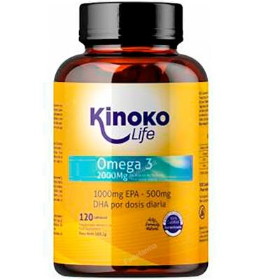 Kinoko Life Omega 3 2000 mg 500/250 EPA/DHA Fish Oil 120 capsules Kinoko Life Omega 3 2000 mg 500/250 EPA/DHA Fish Oil 120 capsules