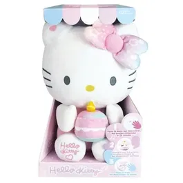 Jemini - Peluche interactive Hello Kitty - Anniversaire, musique, bougie et rires - 26 cm