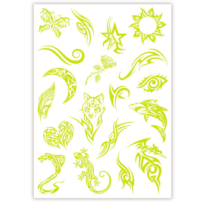 CLEMENTONI - Tatuajes Brillantes en la oscuridad Crazy Chic - Tatouages Brillants dans l'Obscurité - Jeu pour Enfants +6 Ans CLEMENTONI - Tatuajes Brillantes en la oscuridad Crazy Chic - Tatouages Brillants dans l'Obscurité - Jeu pour Enfants +6 Ans