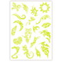 CLEMENTONI - Tatuajes Brillantes en la oscuridad Crazy Chic - Tatouages Brillants dans l'Obscurité - Jeu pour Enfants +6 Ans