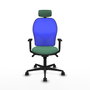 Chaise de Bureau avec Appui-tête Piqueras y Crespo 1D036N2 Vert émeraude