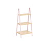 BERILO Étagère Escaler 3 Étagères Bambou Rose