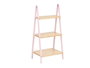 Berilo Étagère Escalier 3 Niveaux Bambou et Pin Rose 40x81x30 cm