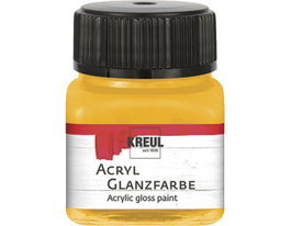 Kreul Peinture acrylique jaune foncé brillante 20ml