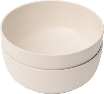 Berghoff 3950078 - Set de 2 bols en bambou empilables pour service et conservation des aliments