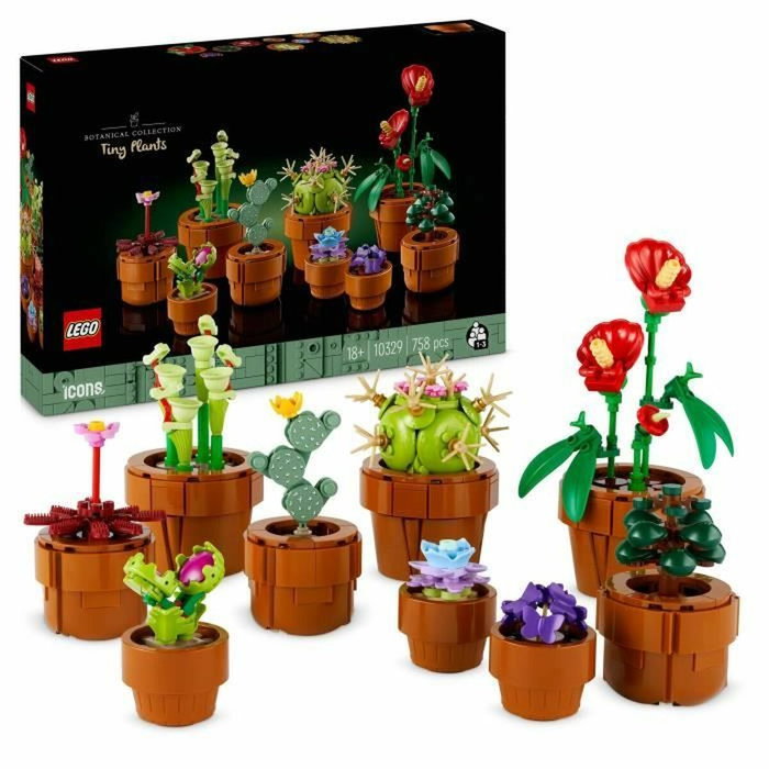 LEGO Icons Les Plantes Miniatures, Collection Botanique 9 Plantes Artificielles