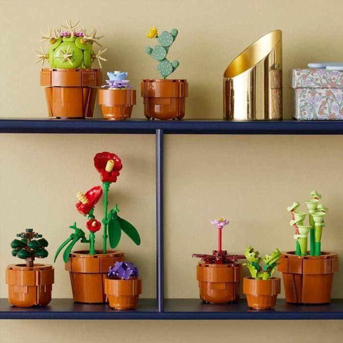 LEGO Icons Les Plantes Miniatures, Collection Botanique 9 Plantes Artificielles