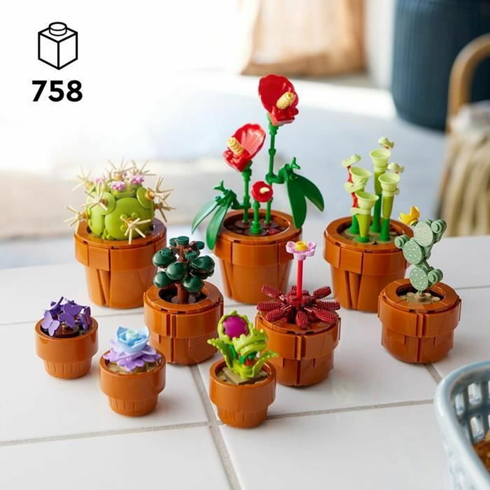 LEGO Icons Les Plantes Miniatures, Collection Botanique 9 Plantes Artificielles