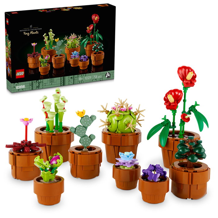 LEGO Icons Les Plantes Miniatures, Collection Botanique 9 Plantes Artificielles